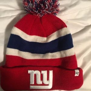 new york giants pom pom beanie